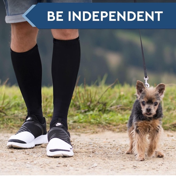 Theramagic Graduated Copper Compression Socks Zipper 20-30 mm SEALED L/XL Unisex - Picture 8 of 8